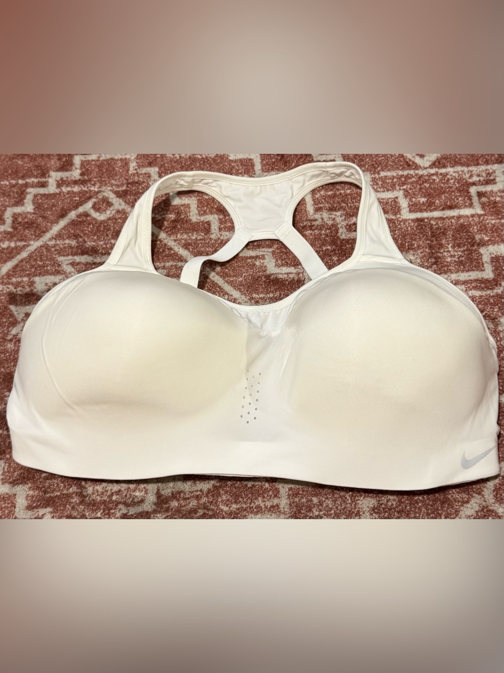 Nike Off White High Support Sports Bra Size XL (D-E)